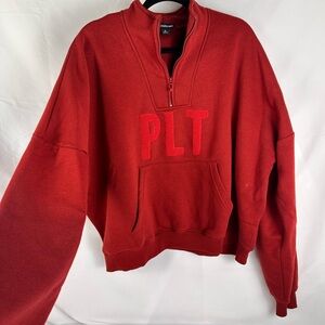 PrettyLittleThing Vibrant Red Sweatshirt